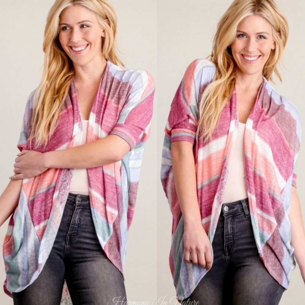 Small multi color over piece